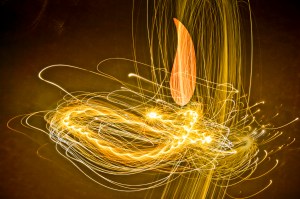 Abstract Light In Form Of  Diya, Concept