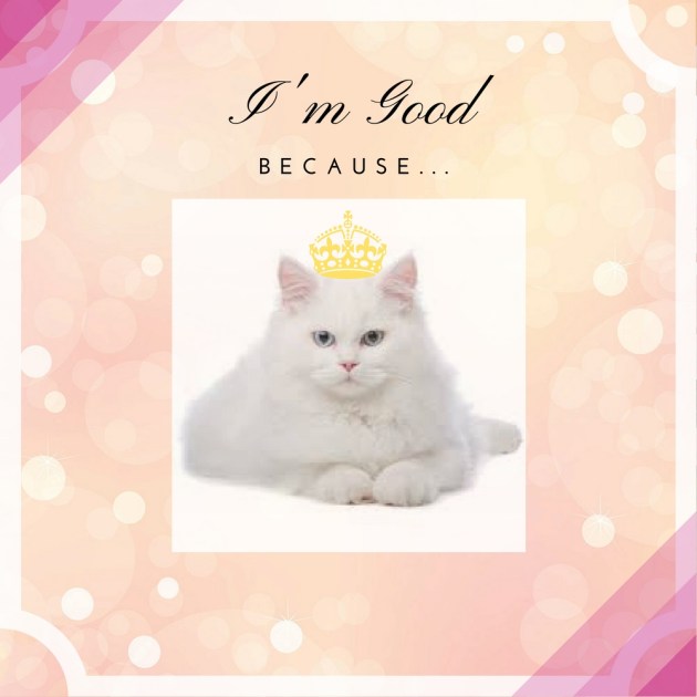 I'm Good Because... (1)