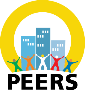 PEERS Black Letters Transparent Background